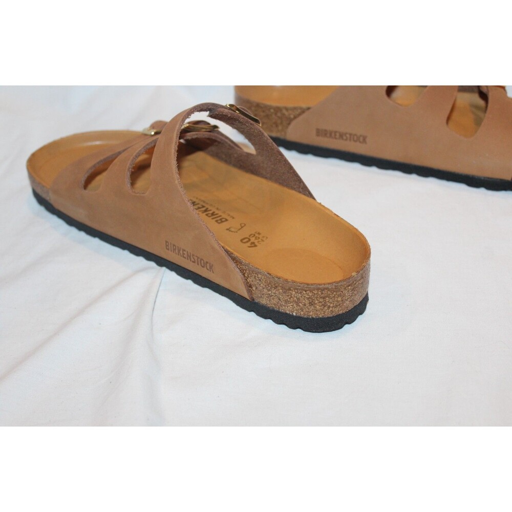 BIRKENSTOCK WOMEN'S FLORIDA LEATHER 3 STRAP SANDALS FRESH MINK 40 REGULAR - Picture 5 of 6